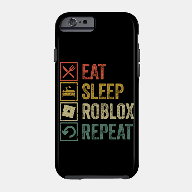 Funny eat sleep Roblox repeat retro vintage