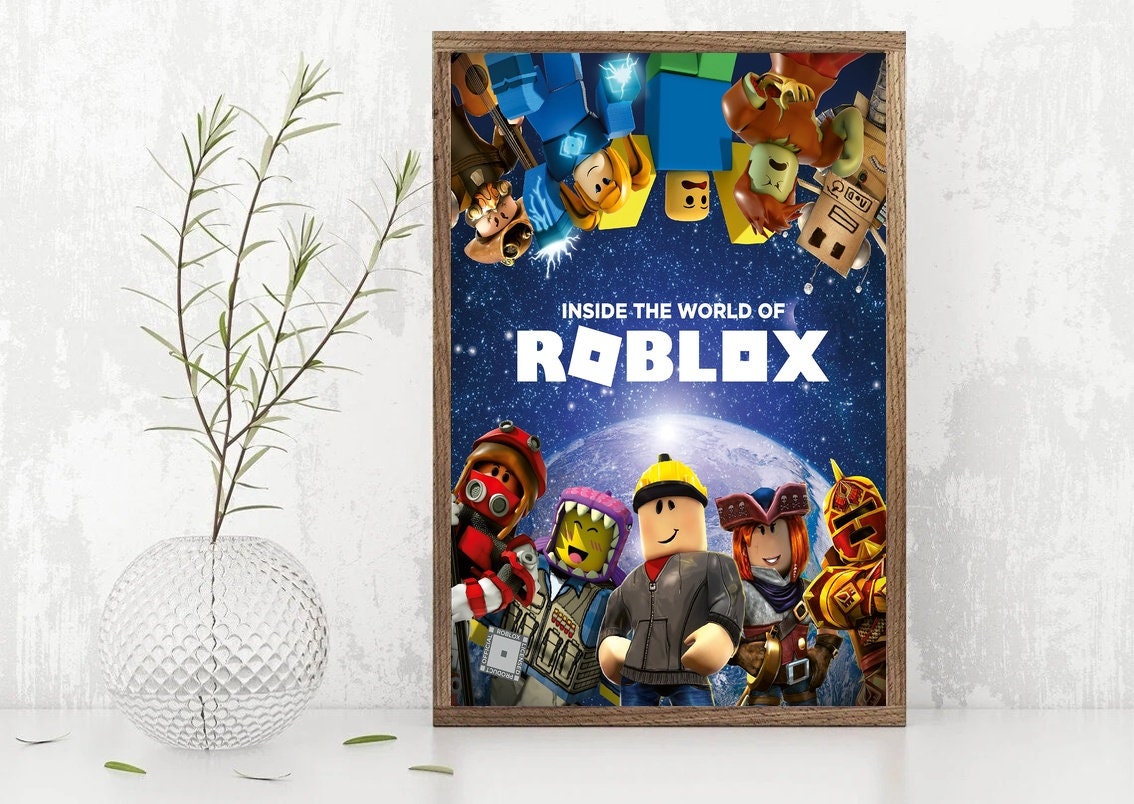 Inside the World of Roblox Game poster Home Decoration Living Room Artwork Painting Canvas Painting No Frame